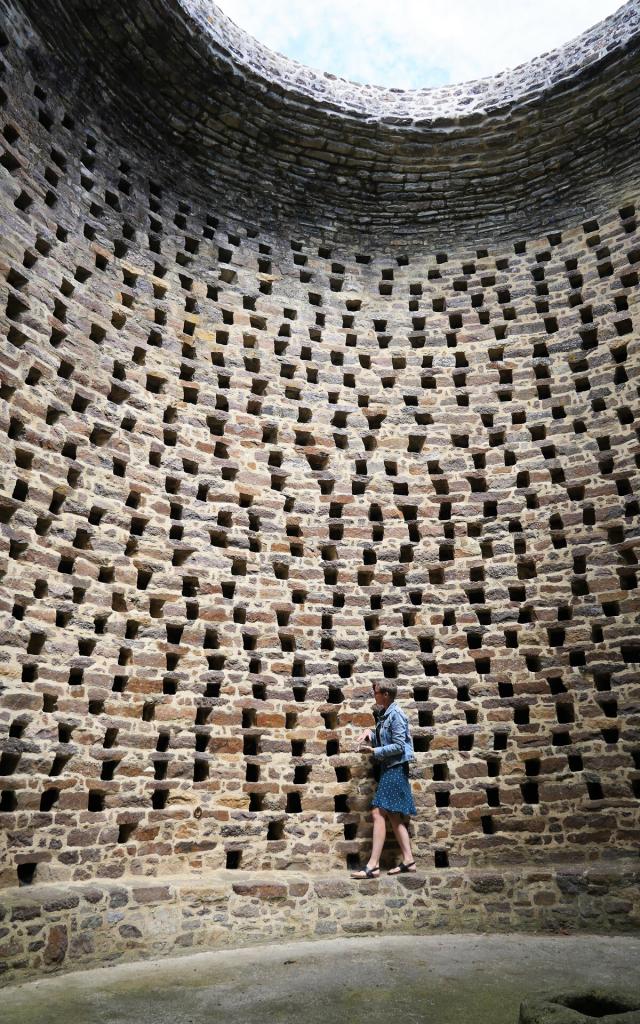 The dovecote at La Lucerne-d'Outremer Abbey