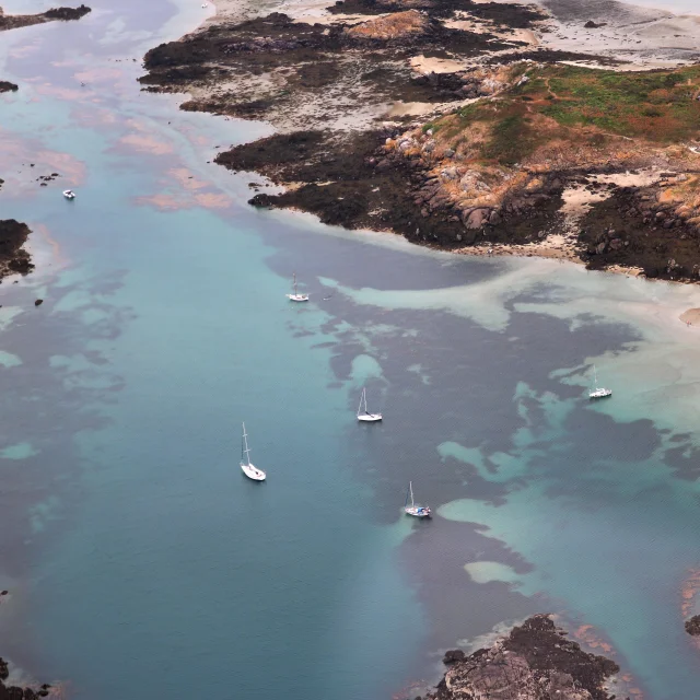 The Chausey archipelago from the air