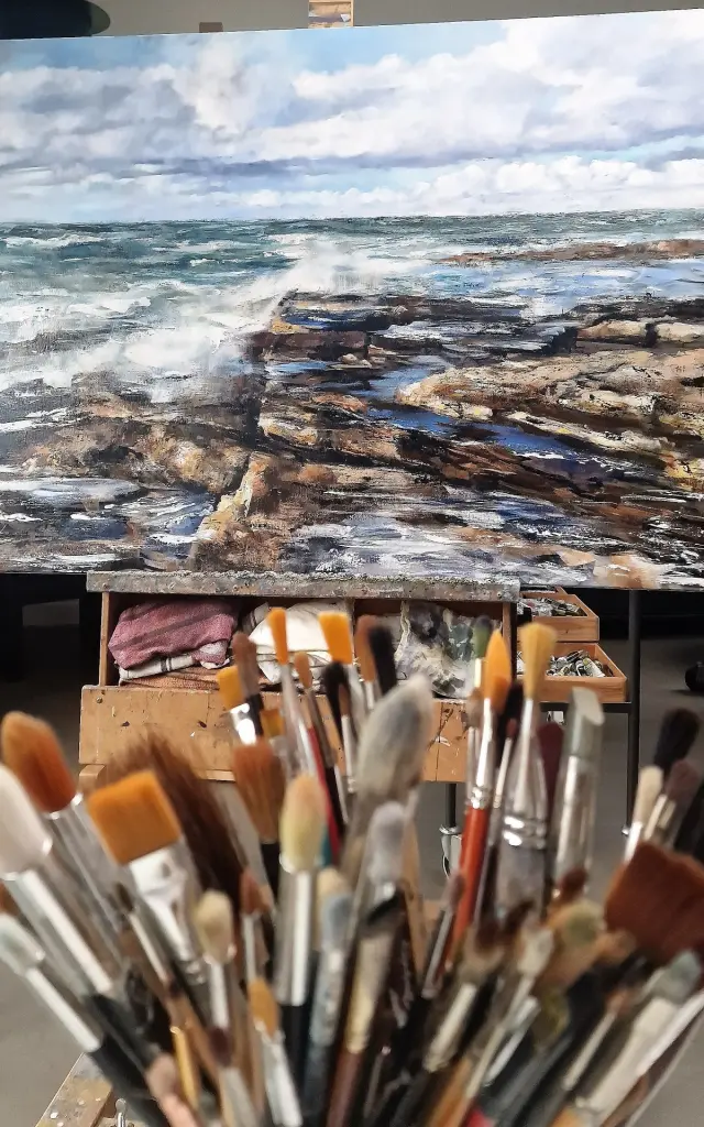 Valérie Le Merrer, artiste-peintre à Granville
