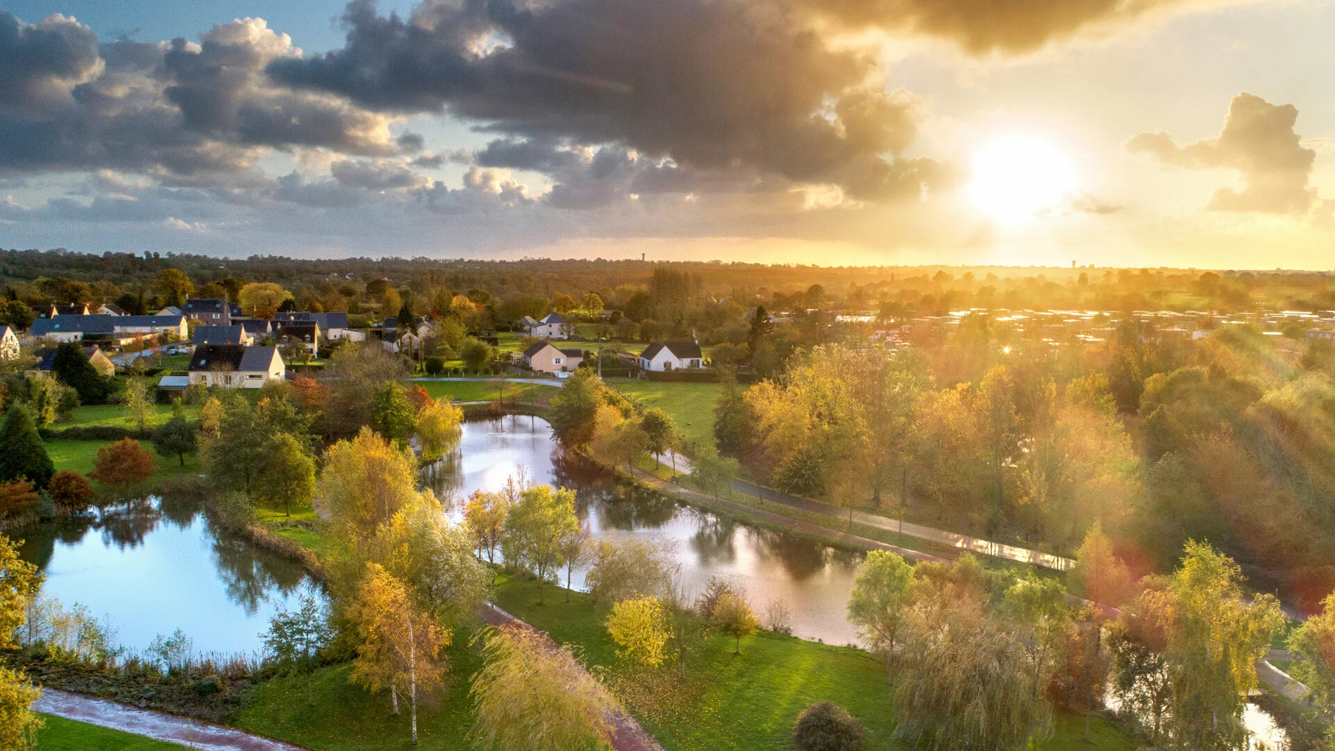 L'étang d'Hudimesnil en automne