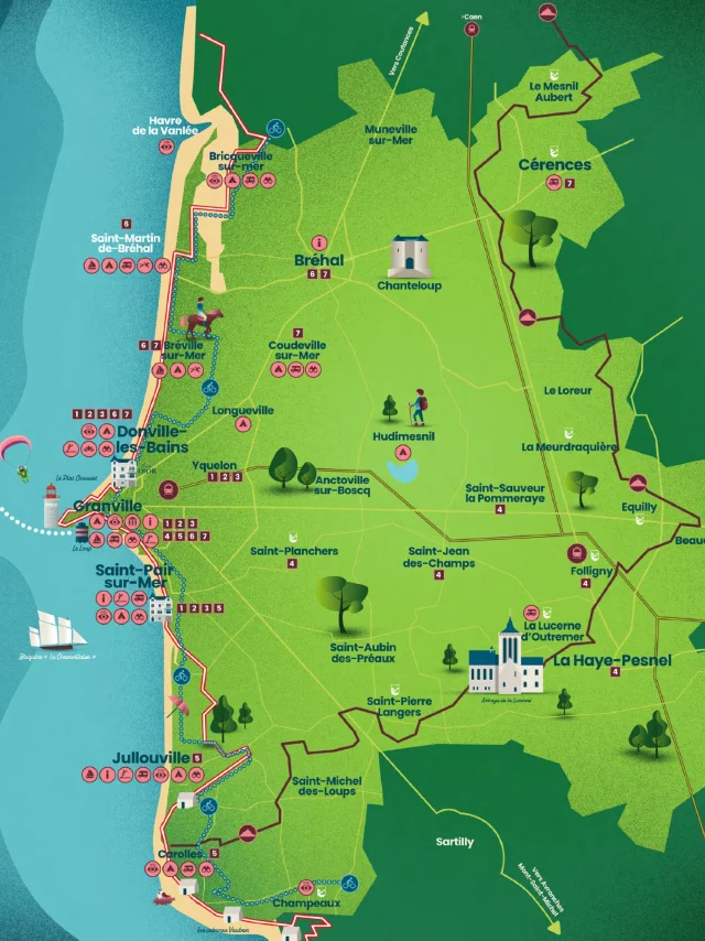Tourist Map Granville Terre Mer 2025 V2
