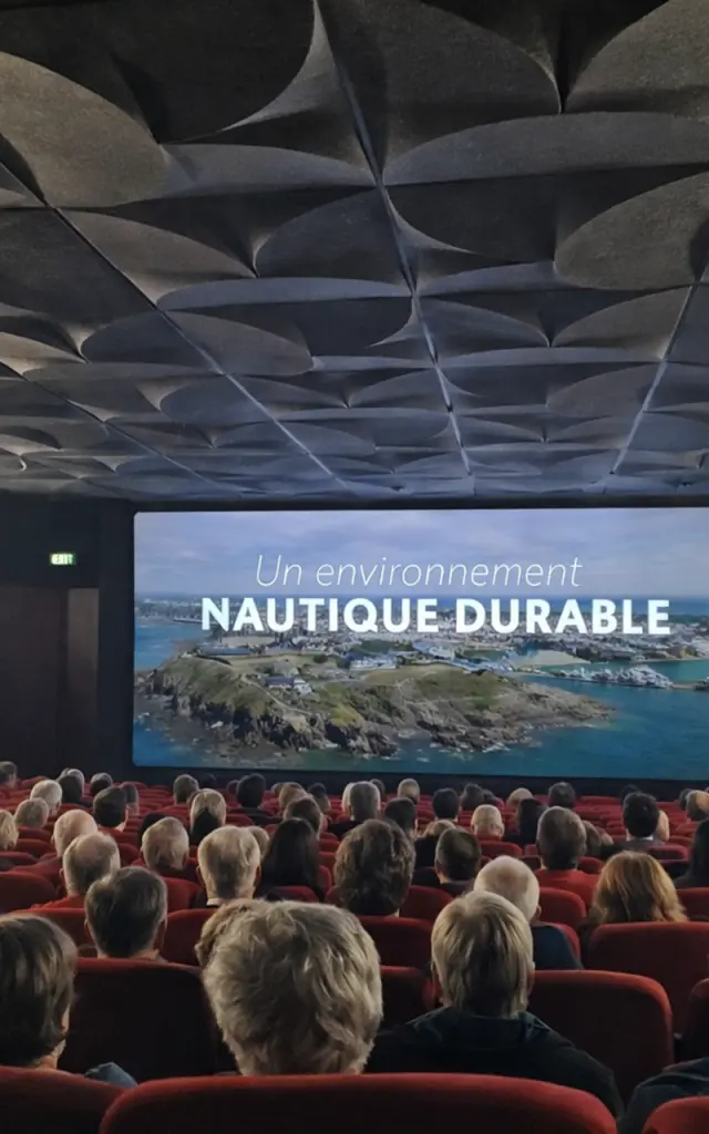 Vue De La Salle De Cinema Avec Le Code De Marque